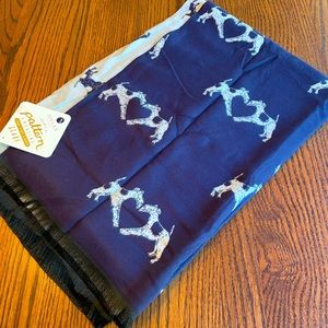 Joules heart dog scarf